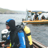 Seadart Divers on site getting ready to enter water.